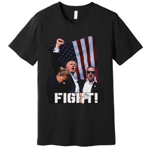 Trump Fighting For Supporters And Americans Premium T-Shirt