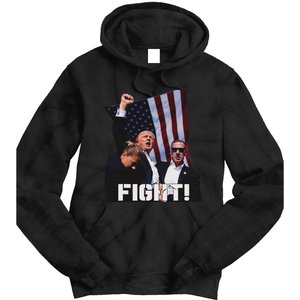 Trump Fighting For Supporters And Americans Tie Dye Hoodie