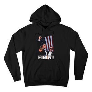 Trump Fighting For Supporters And Americans Tall Hoodie