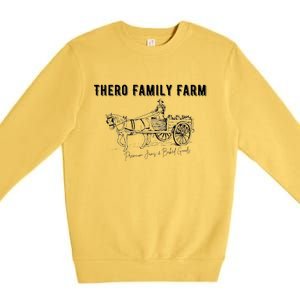 Thero Family Farm Premium Jams And Baked Goods Premium Crewneck Sweatshirt