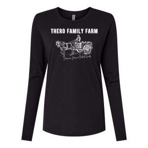 Thero Family Farm Premium Jams And Baked Goods Womens Cotton Relaxed Long Sleeve T-Shirt