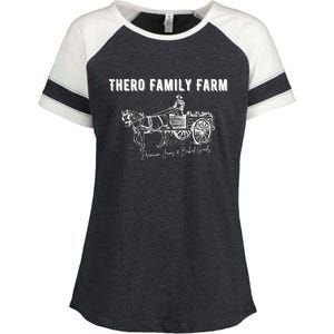 Thero Family Farm Premium Jams And Baked Goods Enza Ladies Jersey Colorblock Tee