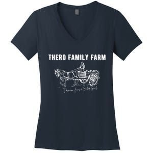 Thero Family Farm Premium Jams And Baked Goods Women's V-Neck T-Shirt