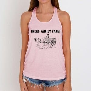 Thero Family Farm Premium Jams And Baked Goods Women's Knotted Racerback Tank