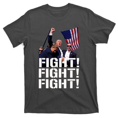 Trump Fight Fight Fight Trump Defiant Trump Shot Fist Pump T-Shirt