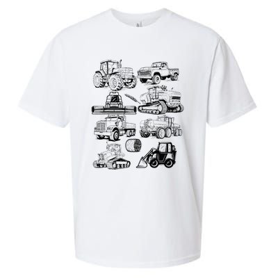 Tractor Farmer Farming Farm Trucks Sueded Cloud Jersey T-Shirt