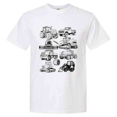 Tractor Farmer Farming Farm Trucks Garment-Dyed Heavyweight T-Shirt