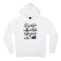 Tractor Farmer Farming Farm Trucks Hoodie