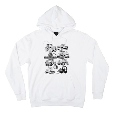 Tractor Farmer Farming Farm Trucks Hoodie