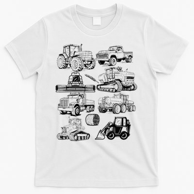 Tractor Farmer Farming Farm Trucks T-Shirt