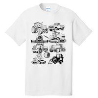 Tractor Farmer Farming Farm Trucks Tall T-Shirt