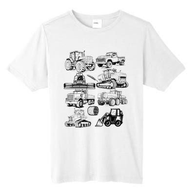 Tractor Farmer Farming Farm Trucks Tall Fusion ChromaSoft Performance T-Shirt