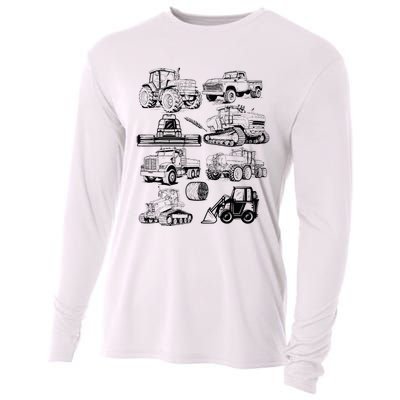 Tractor Farmer Farming Farm Trucks Cooling Performance Long Sleeve Crew