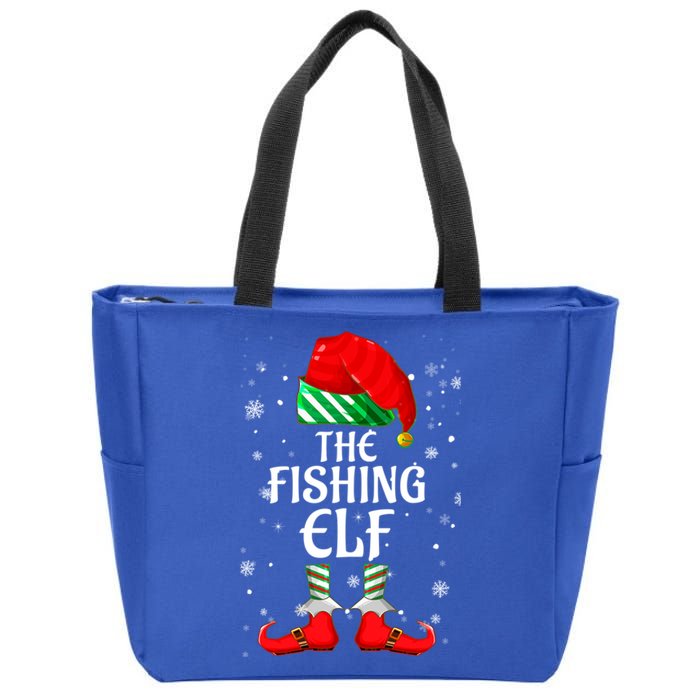 The Fishing Family Matching Group Christmas Gift Zip Tote Bag