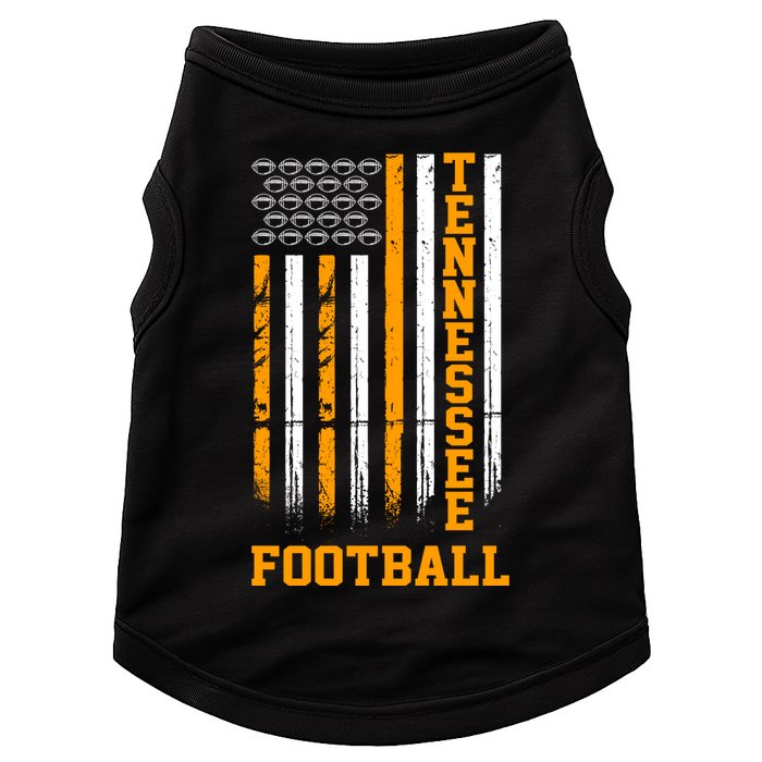 Tennessee Football Fan American Flag Doggie Tank