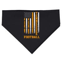 Tennessee Football Fan American Flag USA-Made Doggie Bandana