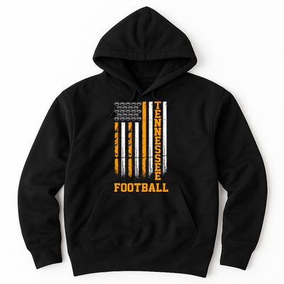 Tennessee Football Fan American Flag Hoodie