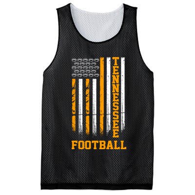 Tennessee Football Fan American Flag Mesh Reversible Basketball Jersey Tank