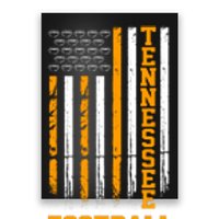 Tennessee Football Fan American Flag Poster