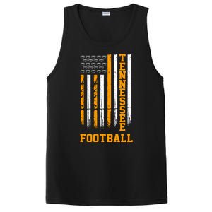 Tennessee Football Fan American Flag PosiCharge Competitor Tank