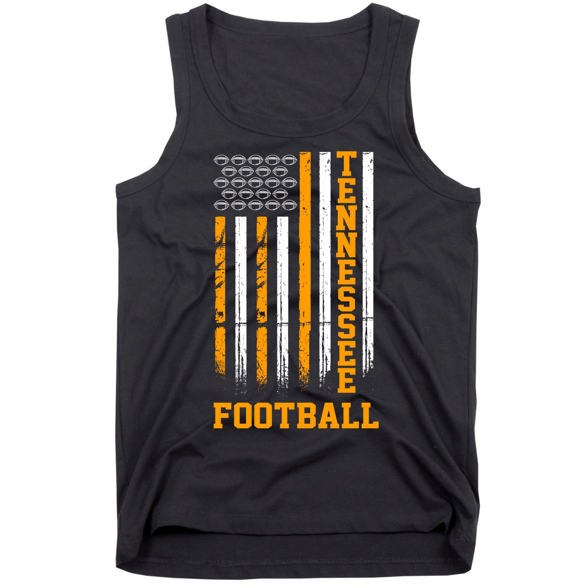 Tennessee Football Fan American Flag Tank Top