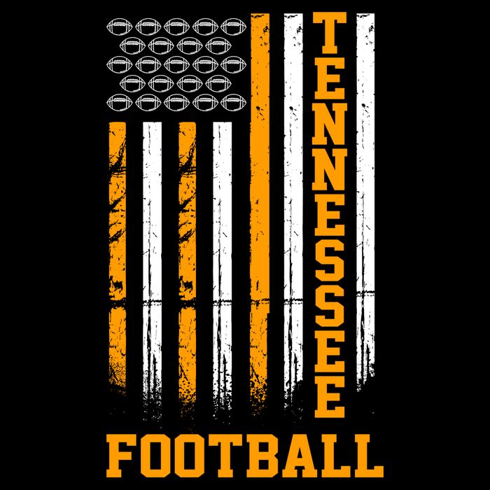 Tennessee Football Fan American Flag Tank Top