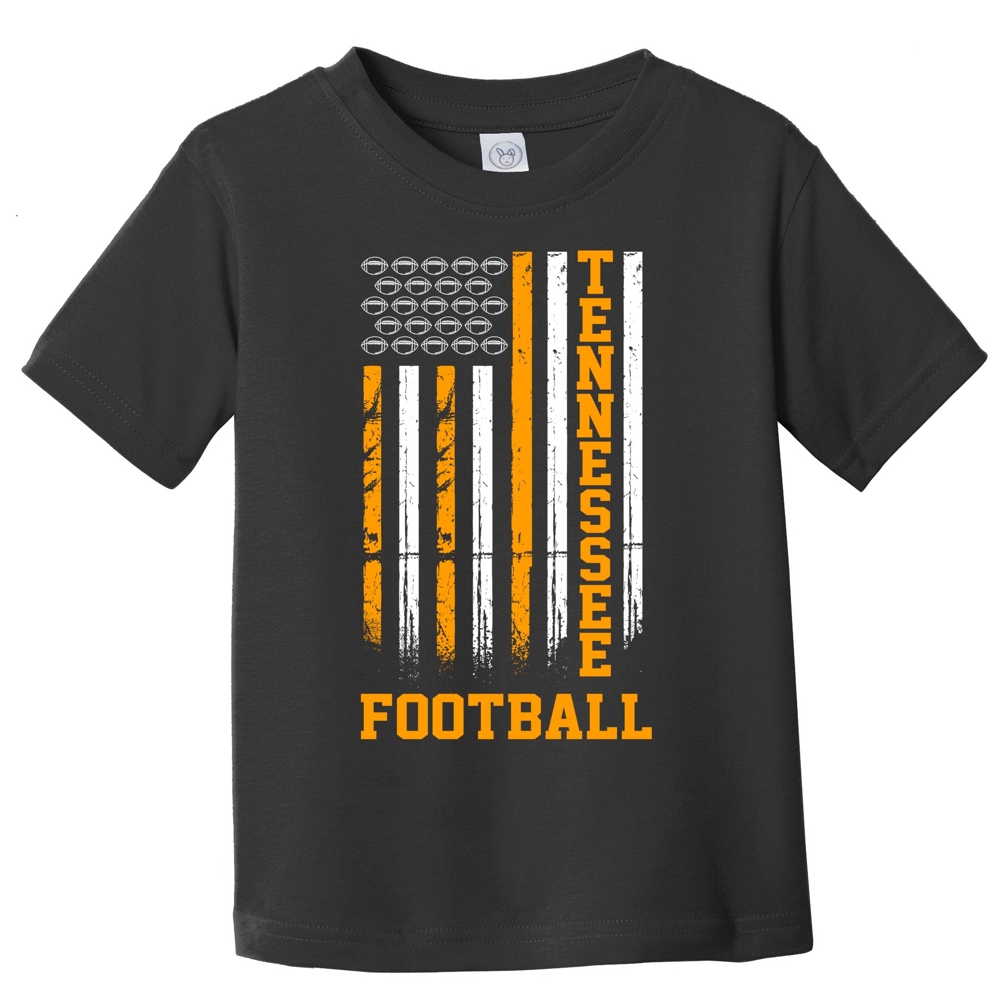 Tennessee Football Fan American Flag Toddler T-Shirt