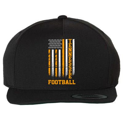 Tennessee Football Fan American Flag Wool Snapback Cap