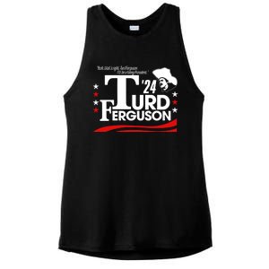 Turd Ferguson For President 2024 Ladies PosiCharge Tri-Blend Wicking Tank