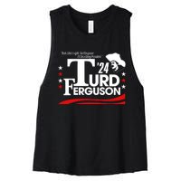 Turd Ferguson For President 2024 Women's Racerback Cropped Tank