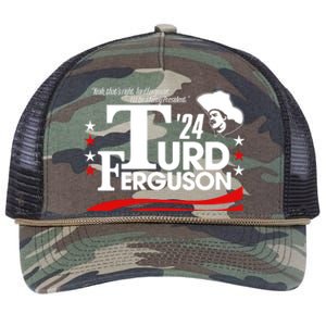 Turd Ferguson For President 2024 Retro Rope Trucker Hat Cap