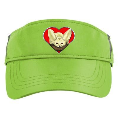 Tiny Fennec Fox Adult Drive Performance Visor