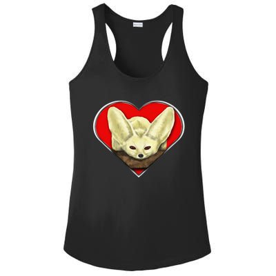 Tiny Fennec Fox Ladies PosiCharge Competitor Racerback Tank