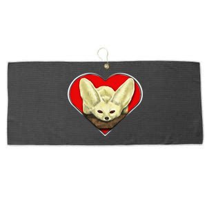 Tiny Fennec Fox Large Microfiber Waffle Golf Towel