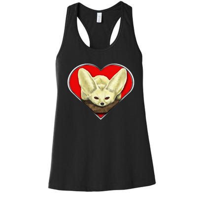 Tiny Fennec Fox Women's Racerback Tank