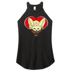 Tiny Fennec Fox Women’s Perfect Tri Rocker Tank