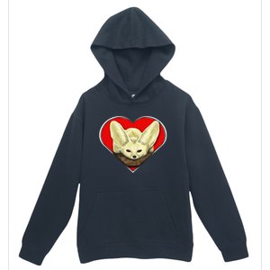 Tiny Fennec Fox Urban Pullover Hoodie