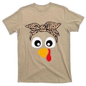 Turkey Face Funny Thanksgiving Gift T-Shirt