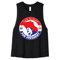 Turd Ferguson For President 2024 Women's Racerback Cropped Tank