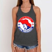 Turd Ferguson For President 2024 Women's Knotted Racerback Tank