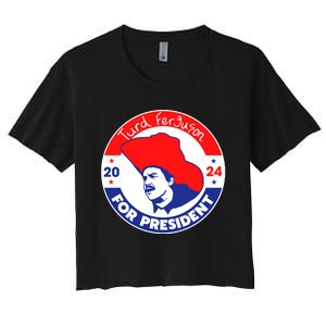 Turd Ferguson For President 2024 Women's Crop Top Tee