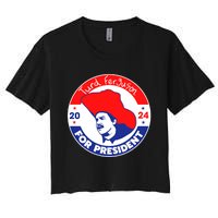 Turd Ferguson For President 2024 Women's Crop Top Tee