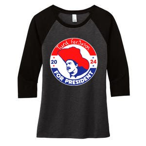 Turd Ferguson For President 2024 Women's Tri-Blend 3/4-Sleeve Raglan Shirt