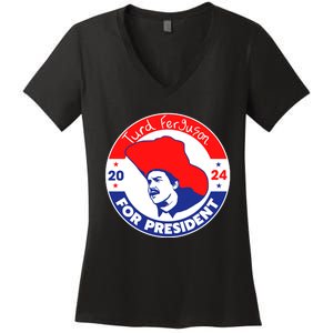 Turd Ferguson For President 2024 Women's V-Neck T-Shirt