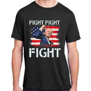 Trump Fight Fight Fight Trump Signals To Americans To Fight Adult ChromaSoft Performance T-Shirt