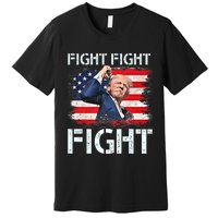 Trump Fight Fight Fight Trump Signals To Americans To Fight Premium T-Shirt