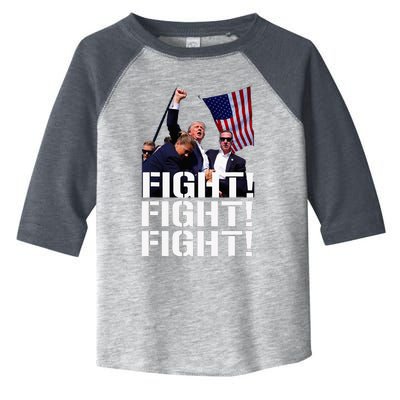 Trump Fight Fight Fight Trump Defiant Trump Shot Fist Pump Toddler Fine Jersey T-Shirt