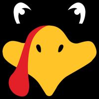Turkey Face Funny Thanksgiving Bucket Hat