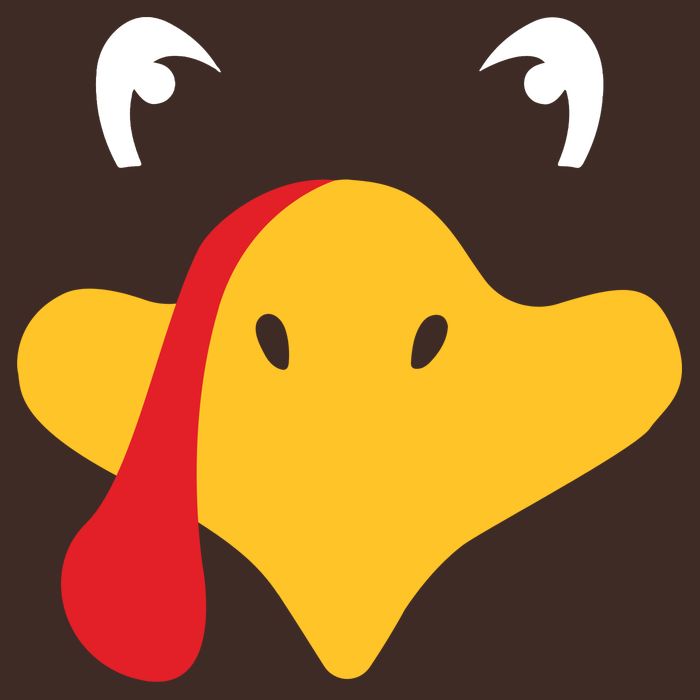 Turkey Face Funny Thanksgiving Cooling Performance Crew T-Shirt