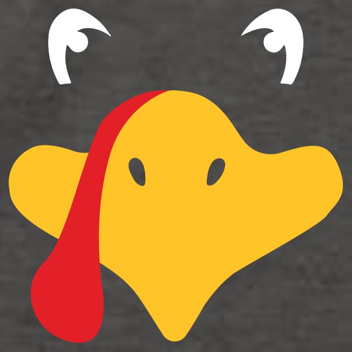 Turkey Face Funny Thanksgiving Vector Backpack